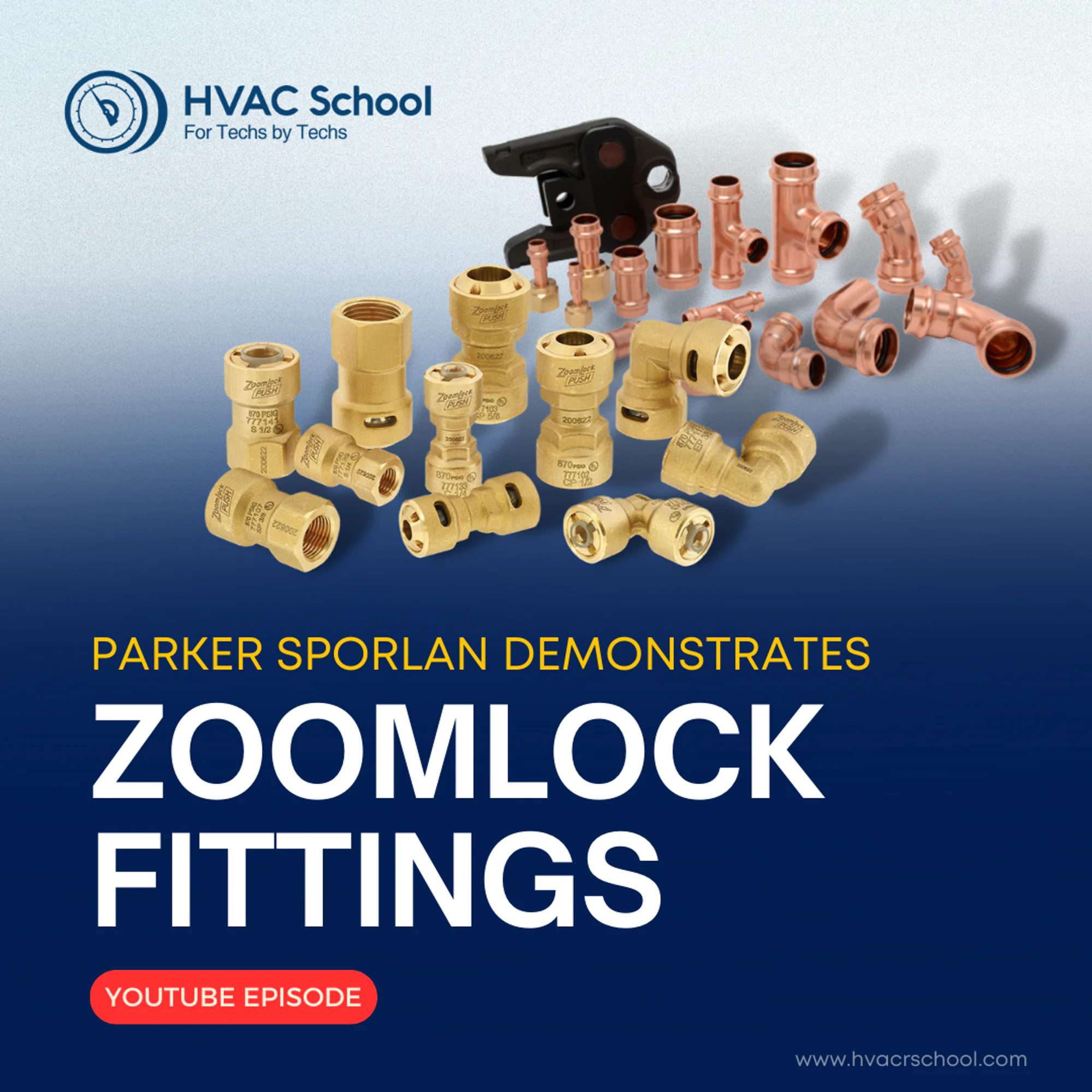 Parker Sporlan Demonstrates ZoomLock Fittings HVAC School