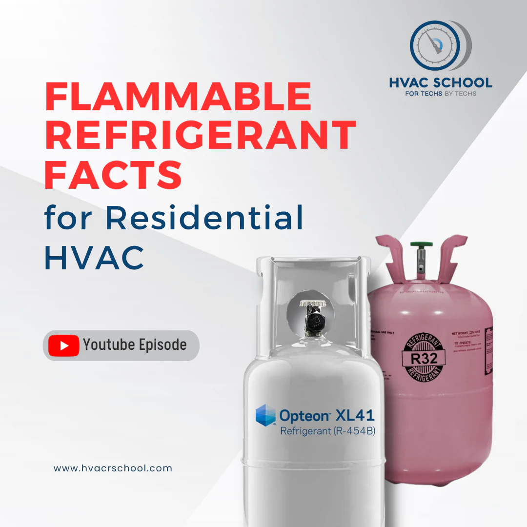 "Flammable" Refrigerant Facts for Residential HVAC HVAC School